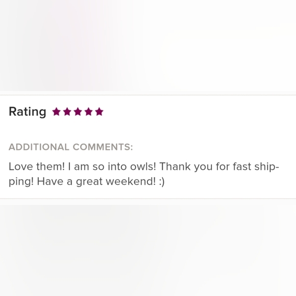 Farmhouse earrings Owl Cry teardrop Blue White animal print rustic - Picture 4 of 6